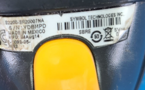 Zebra Motorola Barcode Scanner LS2208-SR20007NA