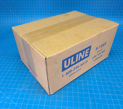 Uline 1000/Box 4 x 6" 4 Mil Poly Bag S-1369