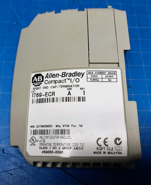 Allen Bradley Compact I/O Right End Cap / Terminator 1769-ECR