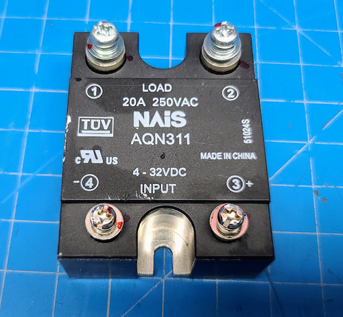 NAiS 20A 250VAC 4-32VDC  Solid State Relay AQN311