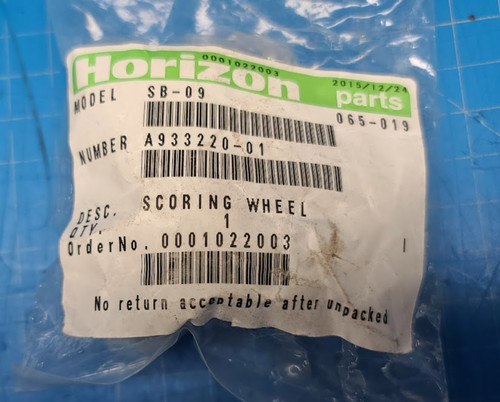 Horizon SB-09 Scoring Wheel 065-019 A933220-01