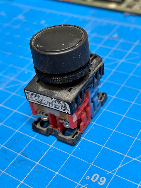 Fuji Electric Black Push Button Switch AR22F0R