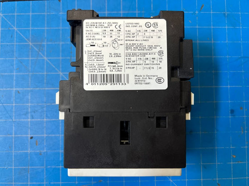 Siemens 40A 690V Contactor 3ZX1012-0RH11-1AA1