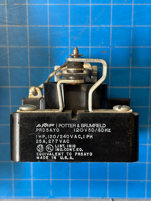 Potter & Brumfield 120V 25A Power Relay PRD5AYO