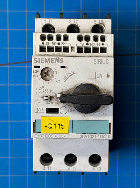 Siemens 400V 100kA Circuit Breaker 3RV1021-1DA10