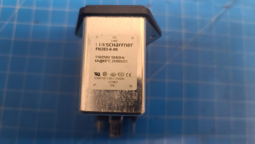 Schaffner 110/250V 50/60Hz 6A Power Entry Module FN283-6-06