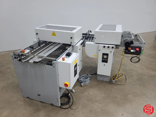 2014 Baum Model 20VFMA Inline Slitter / Cutter / Creaser Finishing System w/ Right Angle