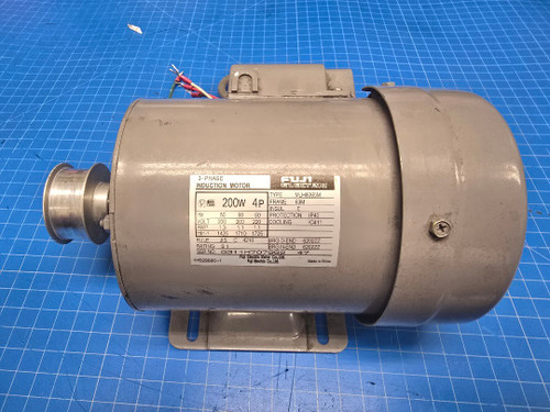 Fuji Electric 200w 4p 220/200V 1.1A 1725/1710rpm Electric Motor MLH8065M