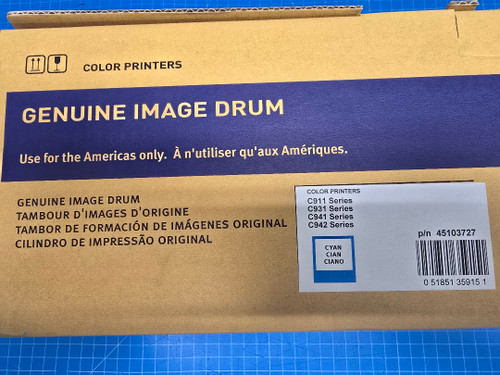 Oki C9000 Series Cyan Image Drum 45103727