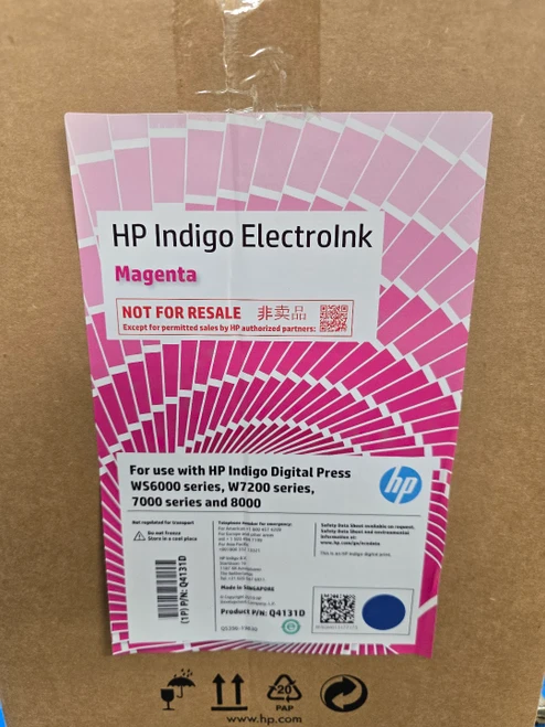 HP WS6000 W7200 7000 / 8000 Indigo ElectroInk Magenta Q4131D - Single Can