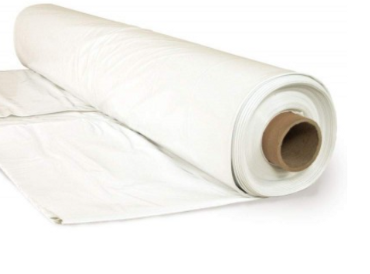 WFP 6 Mil Non Reinforced White Vapor Barrier- 12'x100' (1200 SQ-FT)