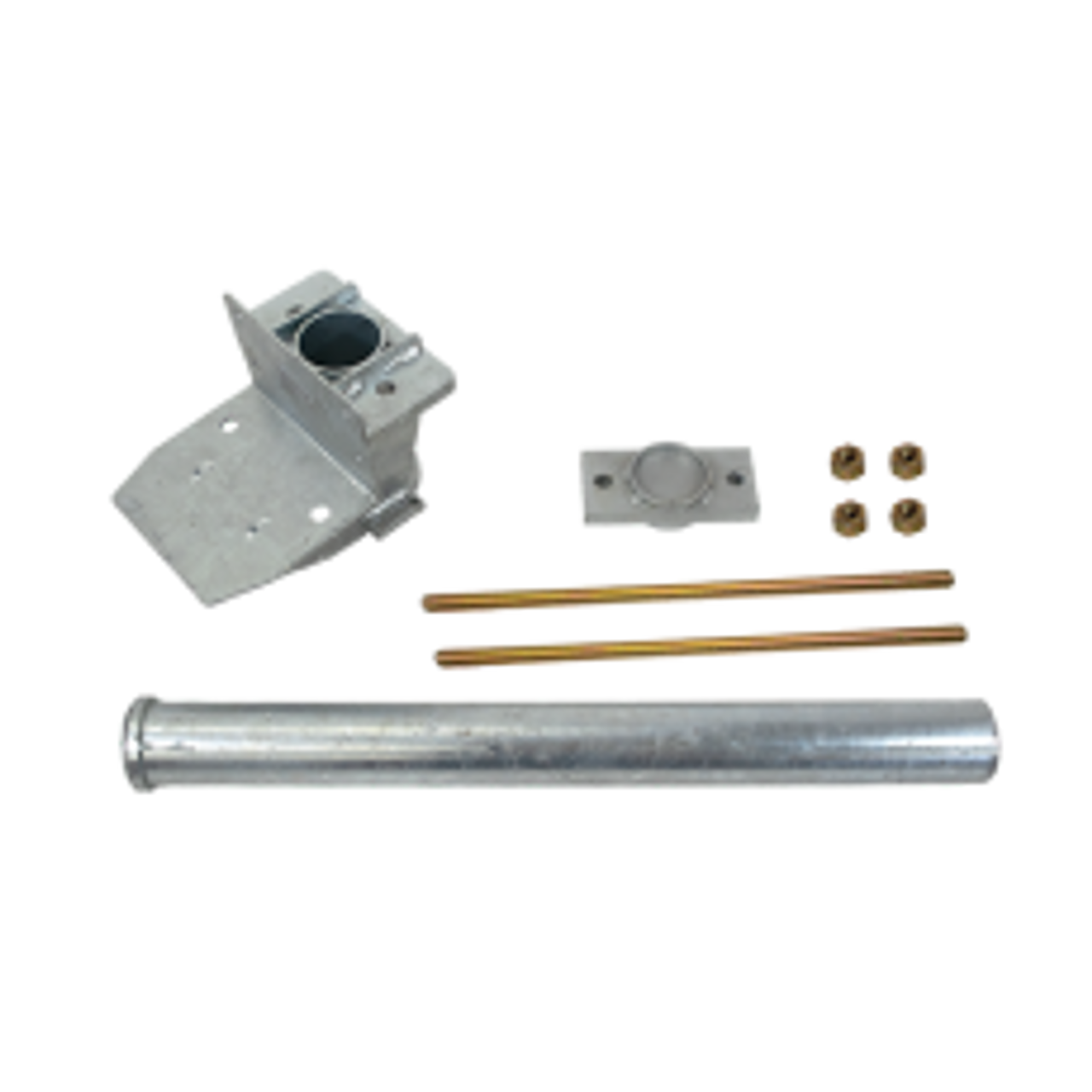 Dynamic Piers® 2 7/8" Push Pier Tube 36"-Galvanized Bracket Kit