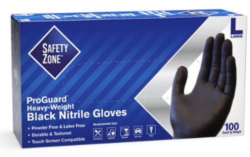 Black Nitrile Gloves 100 Pack XL