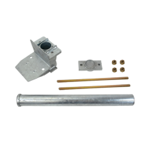 Dynamic Piers® 2 7/8" Push Pier Tube 36"-Galvanized Bracket Kit