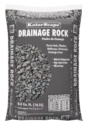 Drainage rock - 50lb bag