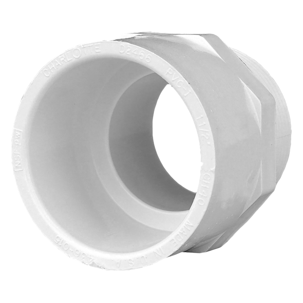 1-1/2 in. PVC Schedule 40 MPT X S Male Adapter