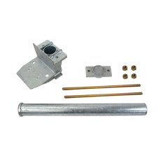 Dynamic Piers® 2 7/8" Push Pier Tube 36" - Ungalvanized Bracket Kit