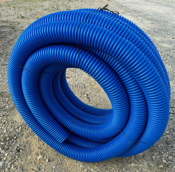 WFP 3" X 100' Blue Perforated Drain Tile