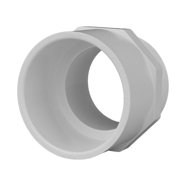 2 in. PVC Schedule 40 MPT x S Male Adapter