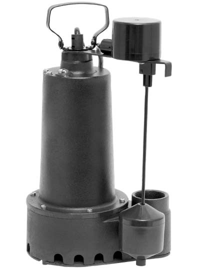 WFP 1/2 HP Cast Iron Submersible Sump Pump with Vertical Float Switch