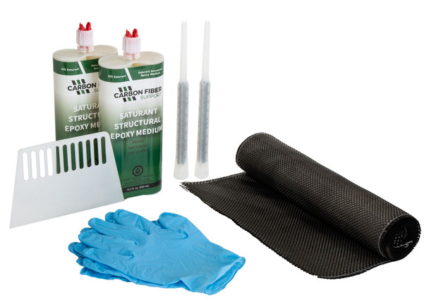 10' Bi-Directional Carbon Fiber & Epoxy Repair Kit