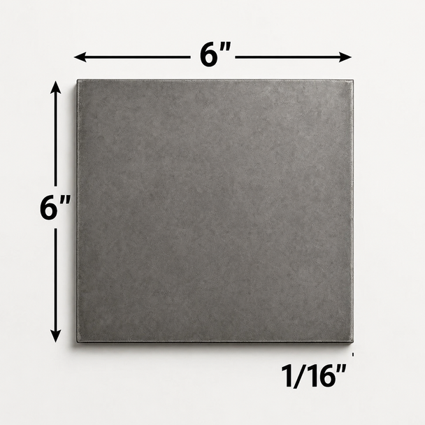6" x 6" x 1/16" Steel Shim Plate