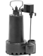 WFP 1/2 HP Cast Iron Submersible Sump Pump with Vertical Float Switch