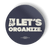 Let's Organize (2.25" x 2.25" Vinyl Sticker -- Pack of Two!)