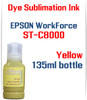 Yellow 135ml bottle Dye Sublimation Ink for EPSON WorkForce ST-C8000 Printer