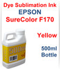 Yellow 500ml bottle Dye Sublimation Ink for EPSON SureColor F170 printer