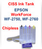 CISS Chipless Ink Tank for Epson WorkForce WF-2750 WF-2760 Printers