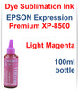 Light Magenta 100ml Bottle Dye Sublimation Ink for Epson Expression Premium XP-8500 Printer