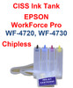 CISS Chipless Ink Tank for Epson WorkForce Pro WF-4720 WF-4730 Printers