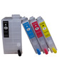 4 Refillable Ink Cartridges(empty) Epson WorkForce WF-3620, WorkForce WF-3640 Printers