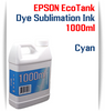 Cyan EPSON EcoTank printer Dye Sublimation Ink 1000ml bottle

EPSON Expression ET-2500 EcoTank Printer, EPSON Expression ET-2550 EcoTank Printer, EPSON Expression ET-2600 EcoTank Printer, EPSON Expression ET-2650 EcoTank Printer, EPSON Expression ET-2700 EcoTank Printer, EPSON Expression ET-2750 EcoTank Printer, EPSON Expression ET-3600 EcoTank Printer, EPSON Expression ET-3700 EcoTank Printer

EPSON WorkForce ET-3750 EcoTank Printer, EPSON WorkForce ET-4500 EcoTank Printer, EPSON WorkForce ET-4550 EcoTank Printer, EPSON WorkForce ET-4750 EcoTank Printer, EPSON WorkForce ET-16500 EcoTank Printer
