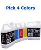 Pick 4 Colors 500ml bottles compatible Pigment Ink for Epson SureColor T3270 T5270 T7270 Printers