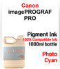 Photo Cyan 1000ml bottle Pigment Ink Canon imagePROGRAF PRO-2000, PRO-4000, PRO-4000S, PRO-6000, PRO-6000S, PRO-2100, PRO-4100, PRO-4100S, PRO-6100, PRO-6100S printers