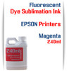 Fluorescent Magenta 240ml bottle Dye Sublimation Ink

All Epson printers