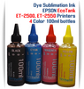 EPSON EcoTank ET-2500 ET-2550 Printer 4 Color Package 100ml bottles Dye Sublimation Bottle Ink