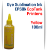 Yellow EPSON EcoTank 100ml bottle Dye Sublimation Bottle Ink