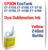 Yellow EPSON EcoTank ET-2720 ET-2760 Printer 4 Color Package 240ml bottles Dye Sublimation Bottle Ink