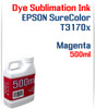 Magenta Dye Sublimation Ink - 500ml bottle for EPSON SureColor T3170x printer