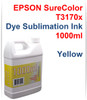 Yellow Dye Sublimation Ink - 1000ml bottle for EPSON SureColor T3170x printer