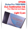 Light Cyan Epson Stylus Pro 7880/9880 Pre-Filled with Dye Sublimation Ink Cartridge 220ml