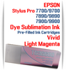 Vivid Light Magenta Epson Stylus Pro 7900/9900 Pre-Filled Dye Sublimation Ink Cartridge