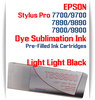 Light Light Black Epson Stylus Pro 7900/9900 Pre-Filled Dye Sublimation Ink Cartridge