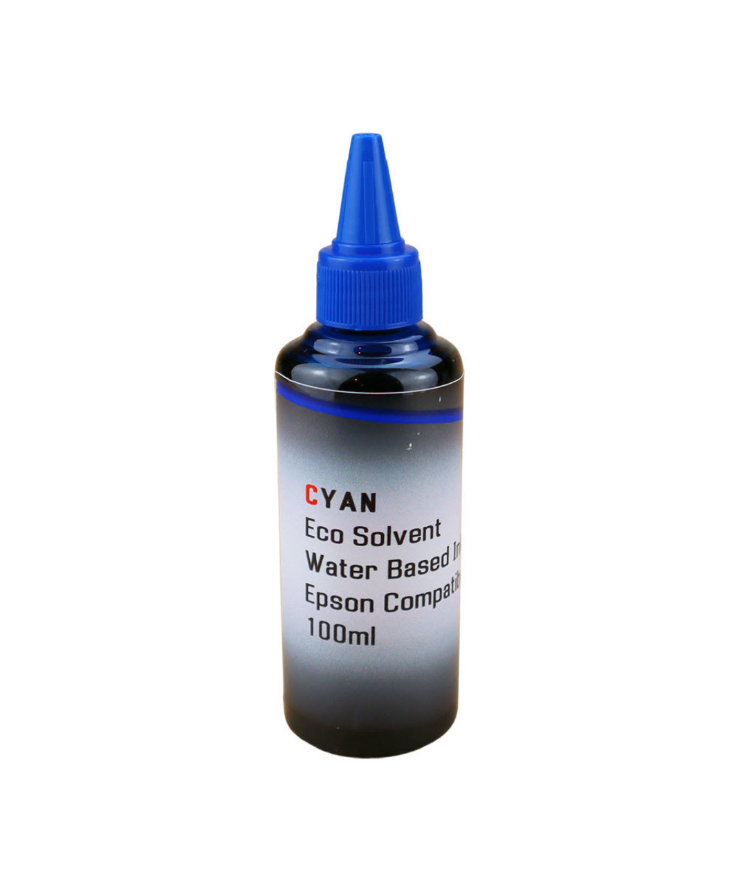 Cyan Water Based Eco Solvent Ink 100ml Bottle for Epson WorkForce Pro WF-7310, WF-7820, WF-7840 Printers