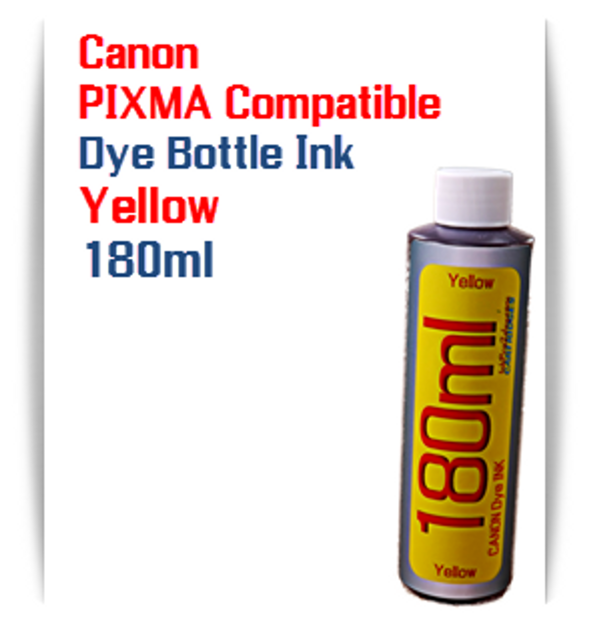 1 180ml Bottle Yellow Dye Ink