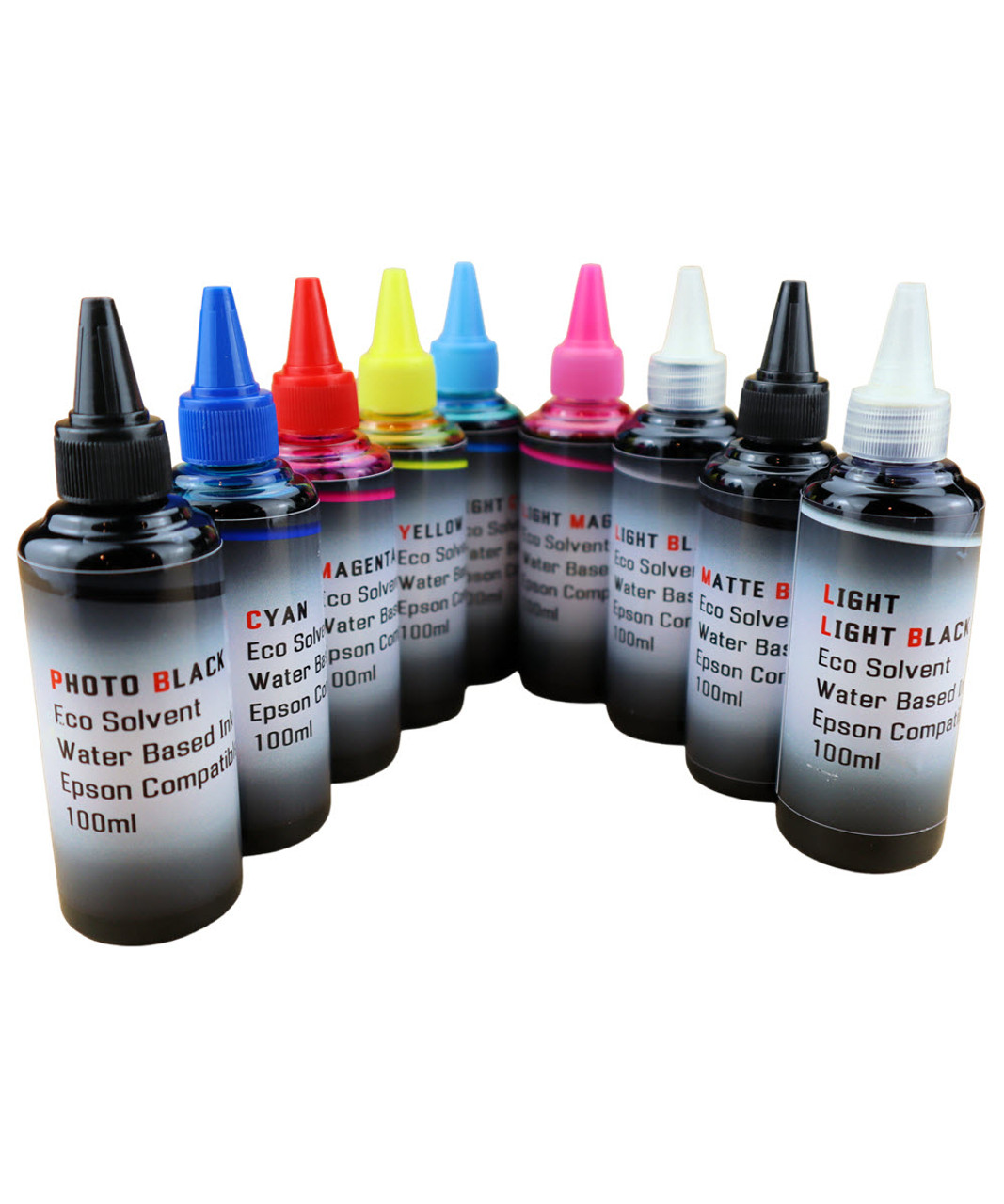 Eco Solvent Water Based Ink 9- 100ml bottles for all EPSON Stylus Pro 3800 3880 Printers