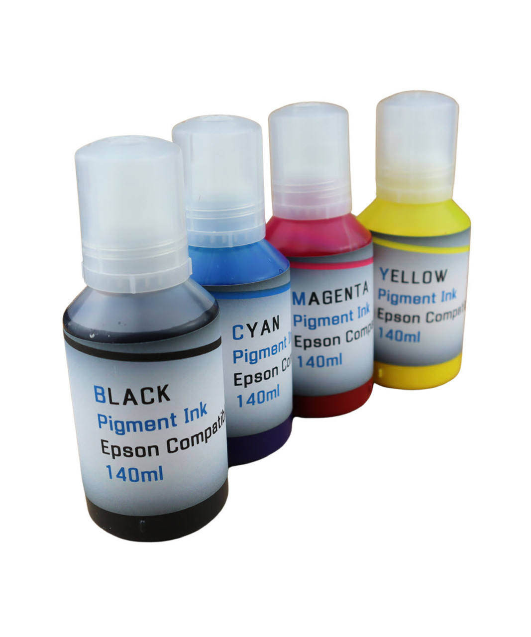 Pigment Ink 4- 140ml Bottles for Epson EcoTank ET-4700 ET-4760 Printer